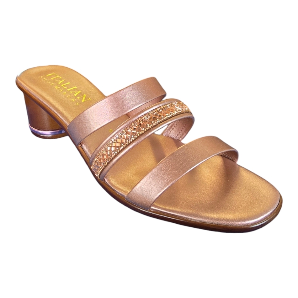 Italian Shoemakers Yasenia Embellished Low Heel Slip On Sandal